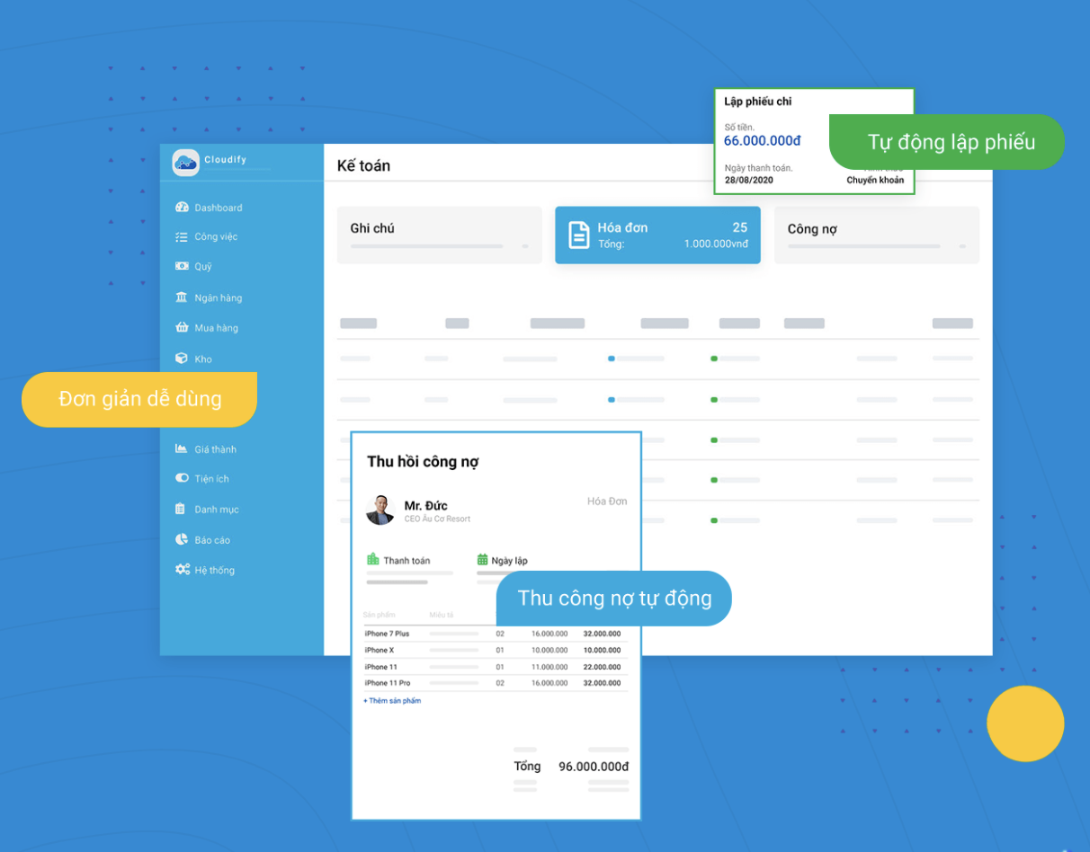 Phần mềm kế toán tự động Cloudify
